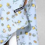 Easter Blue Bamboo Sherpa Blanket