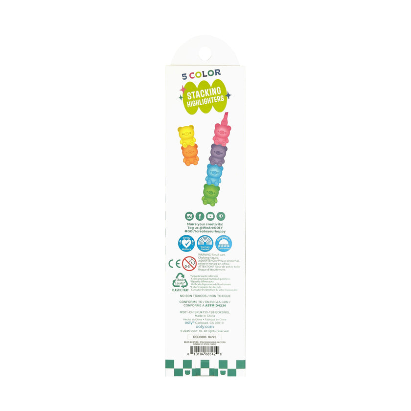 Bear Besties Stacking Highlighters - 5 Color