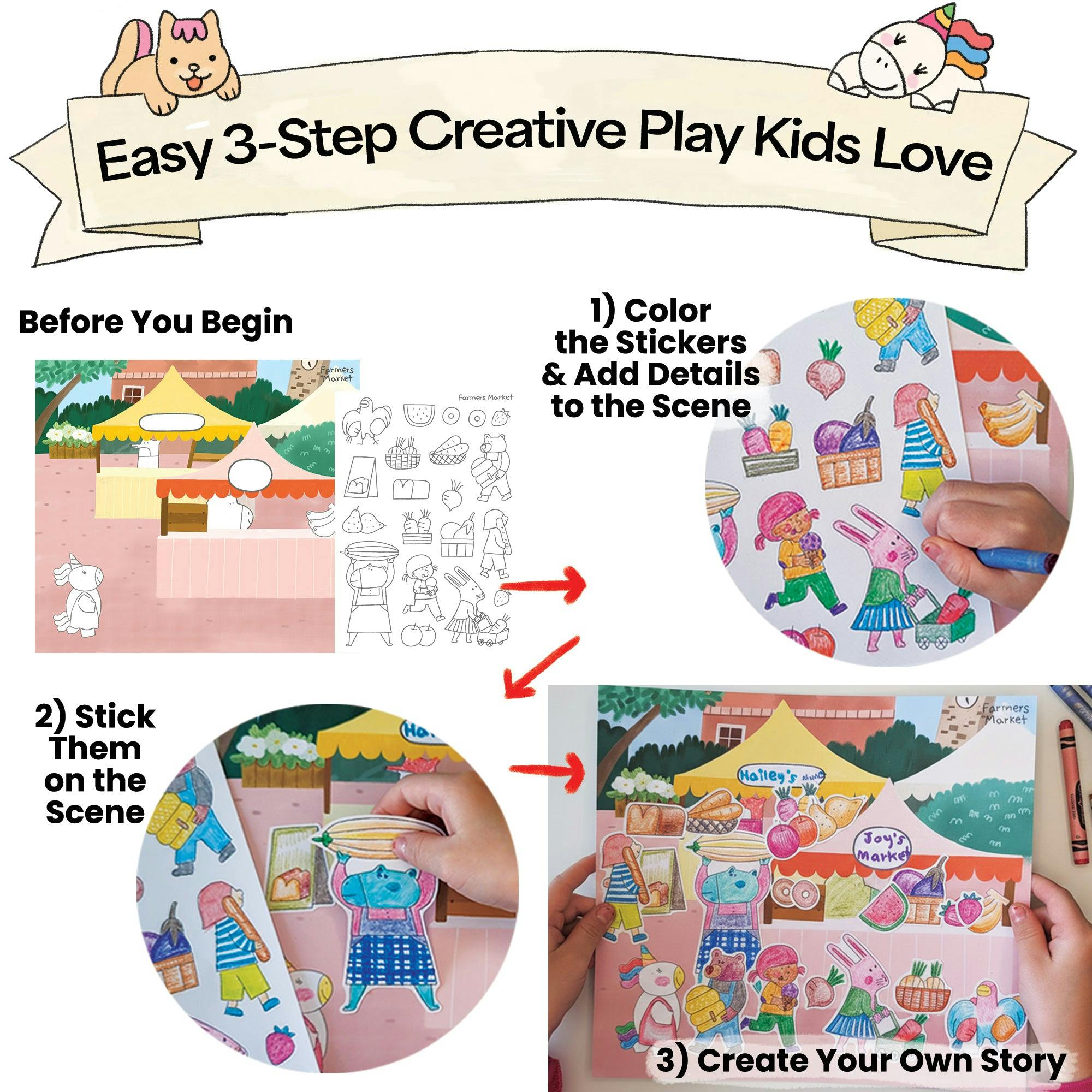 My Town Storytelling Sticker Kit