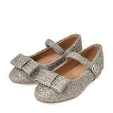 Ellen Lurex Bow Detail Buckle Strap Mary Jane Shoes
