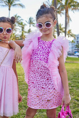 Pink Bejeweled Dress
