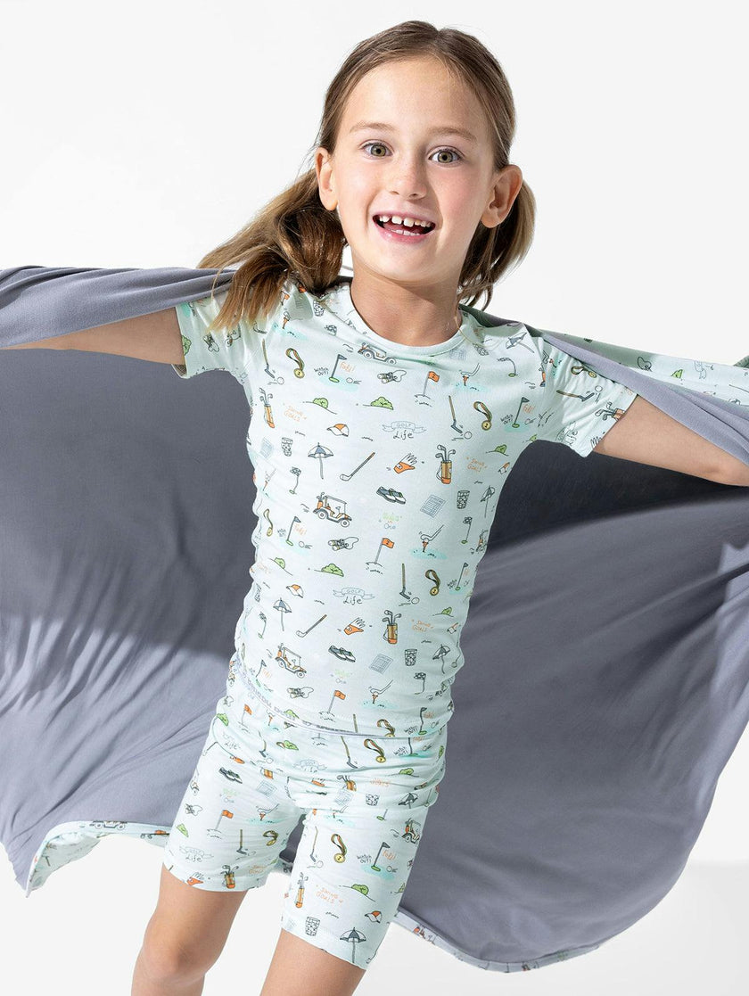 Golf Bamboo Kids Pajama Short Set