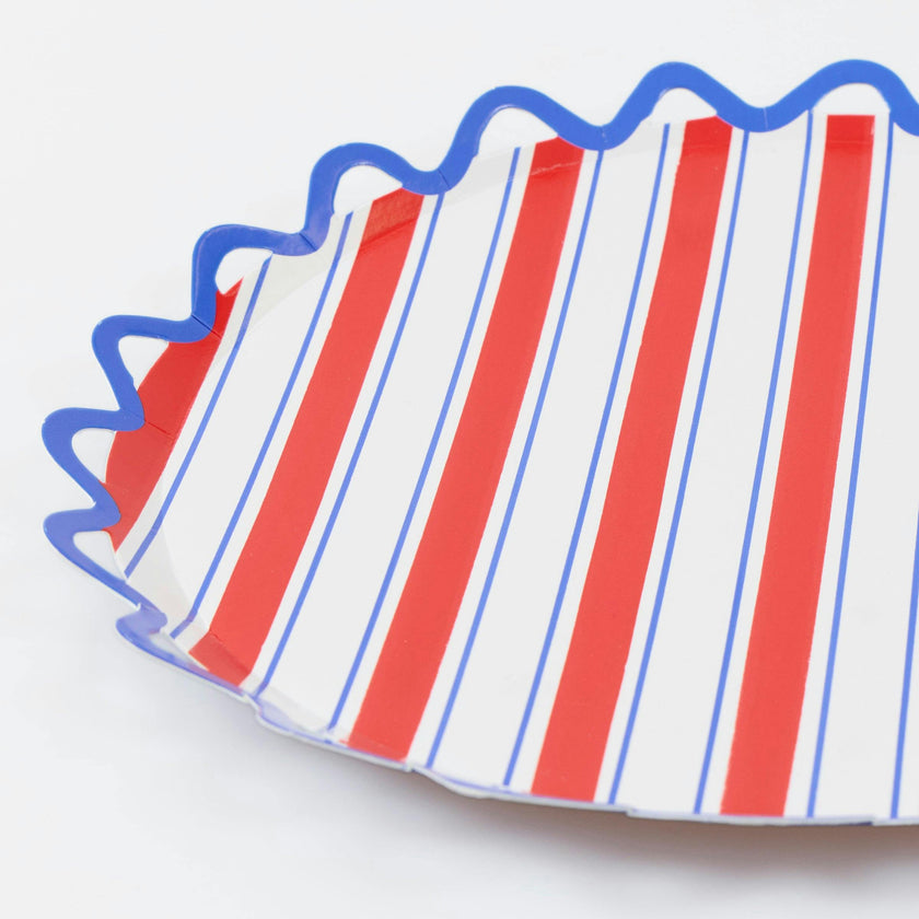 Nautical Striped Side Plates