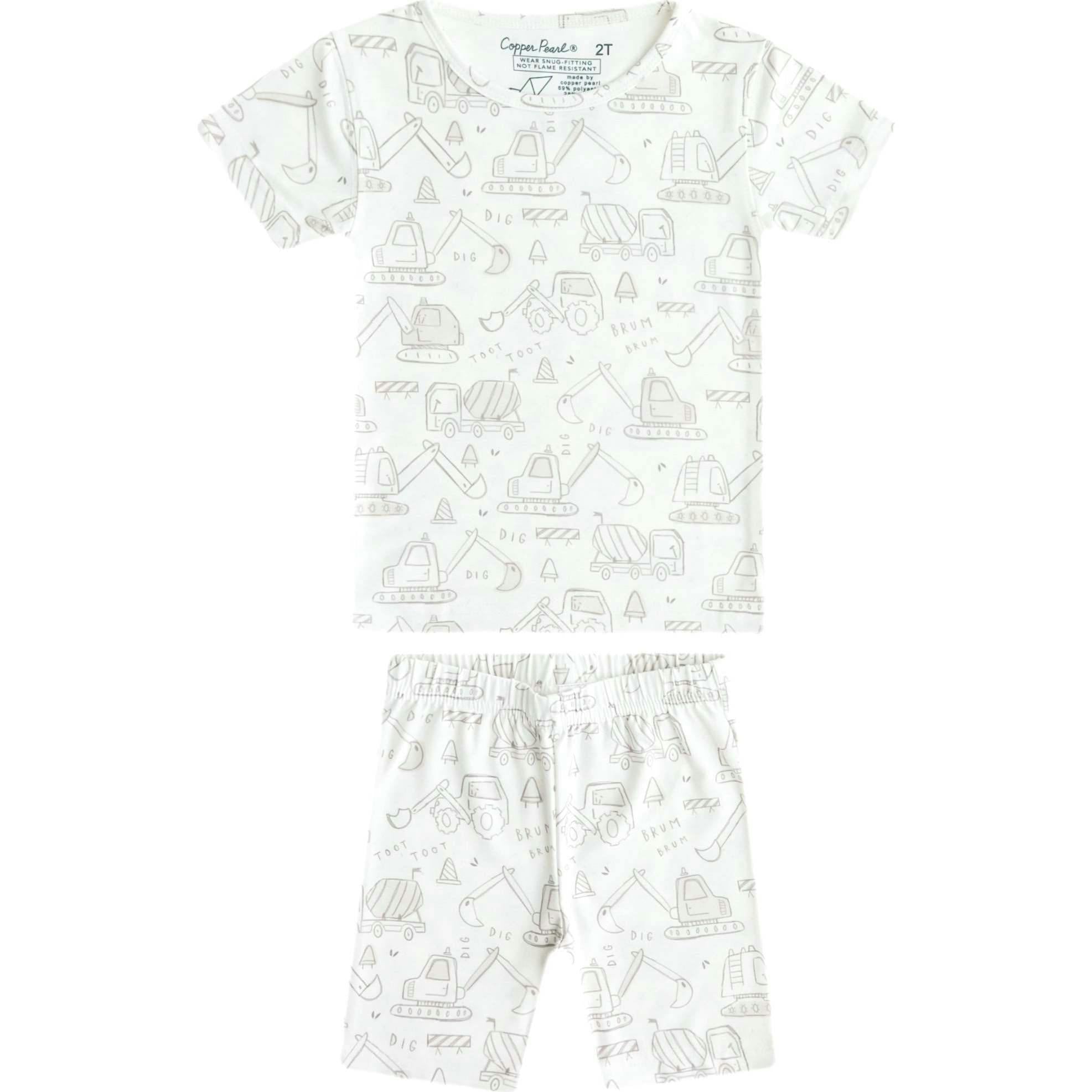 2 Piece Short Sleeve Pajamas, Prints
