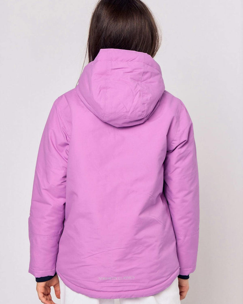 Kids Winter Coat in Pink Lavender