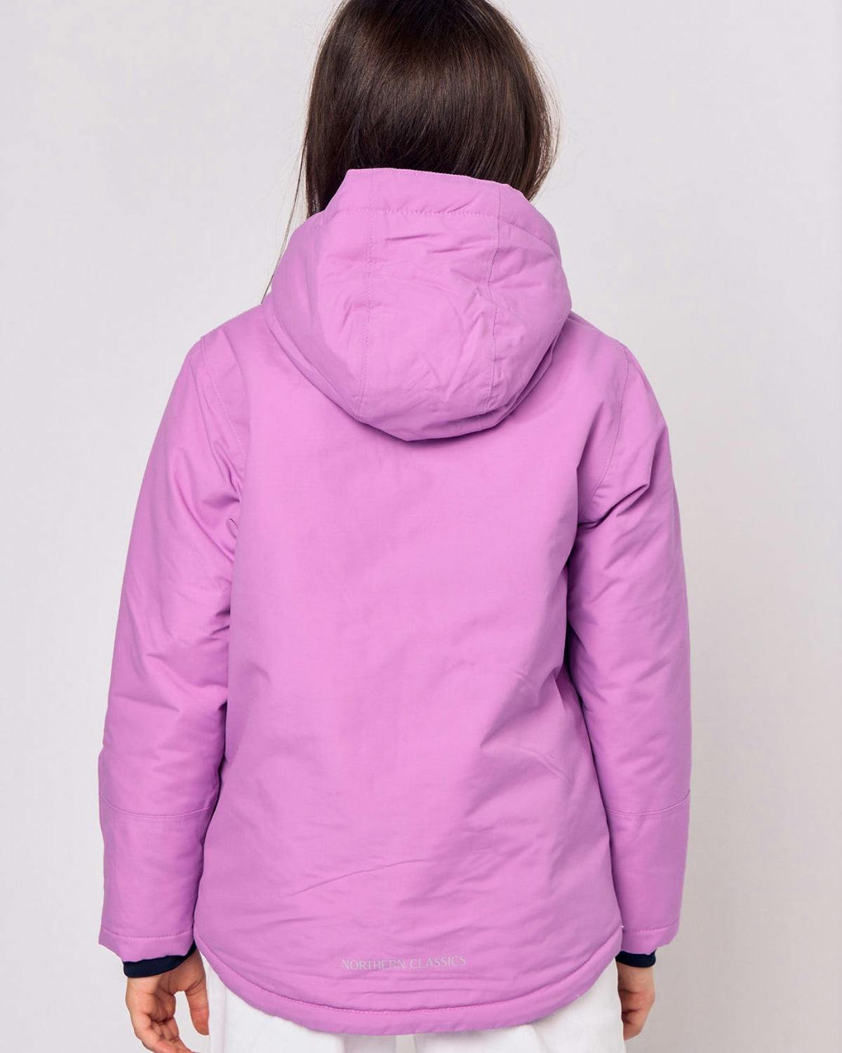 Kids Winter Coat in Pink Lavender