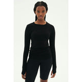 Louise Rib Long Sleeve - Black