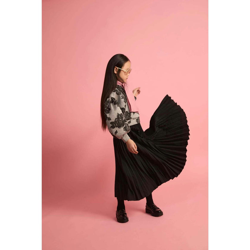 Cupro Pleated Skirt