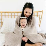 Chunky Knit Throw Blanket