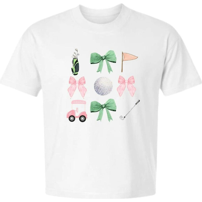 Coquette Golf Girl Adult Short Sleeve T-Shirt