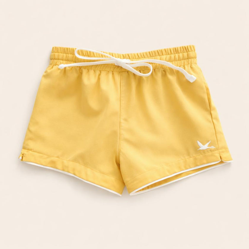 Beach Club Yellow Swim Shorts