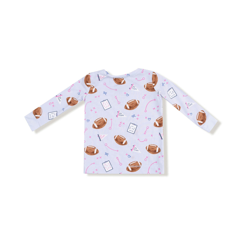 Touchdown Time - Lavender - Long Sleeve Loungewear Set