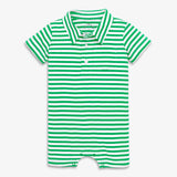 Clearance baby polo shortie in mini stripe