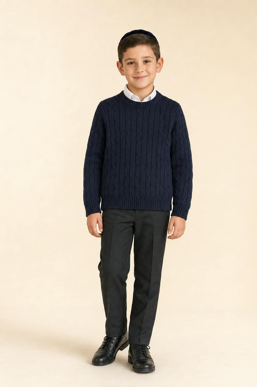 Basic Unisex Cable Sweater