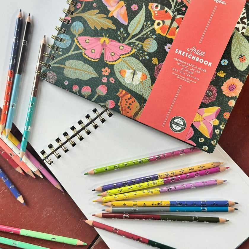 Piece&Love: Double-Sided Colored Pencils - Victoria's - 25pc Set