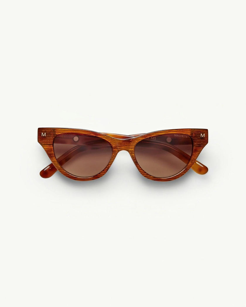 Suzy Sunglasses in Dark Tortoise Stripe