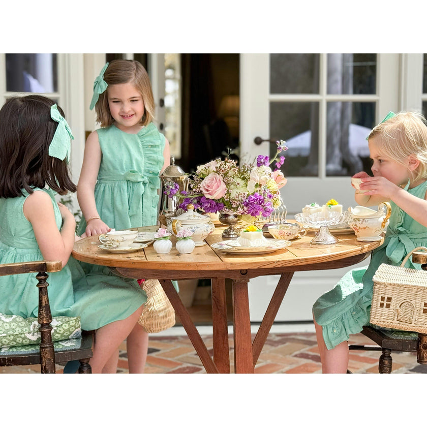 Embroidered Plumetti Dress