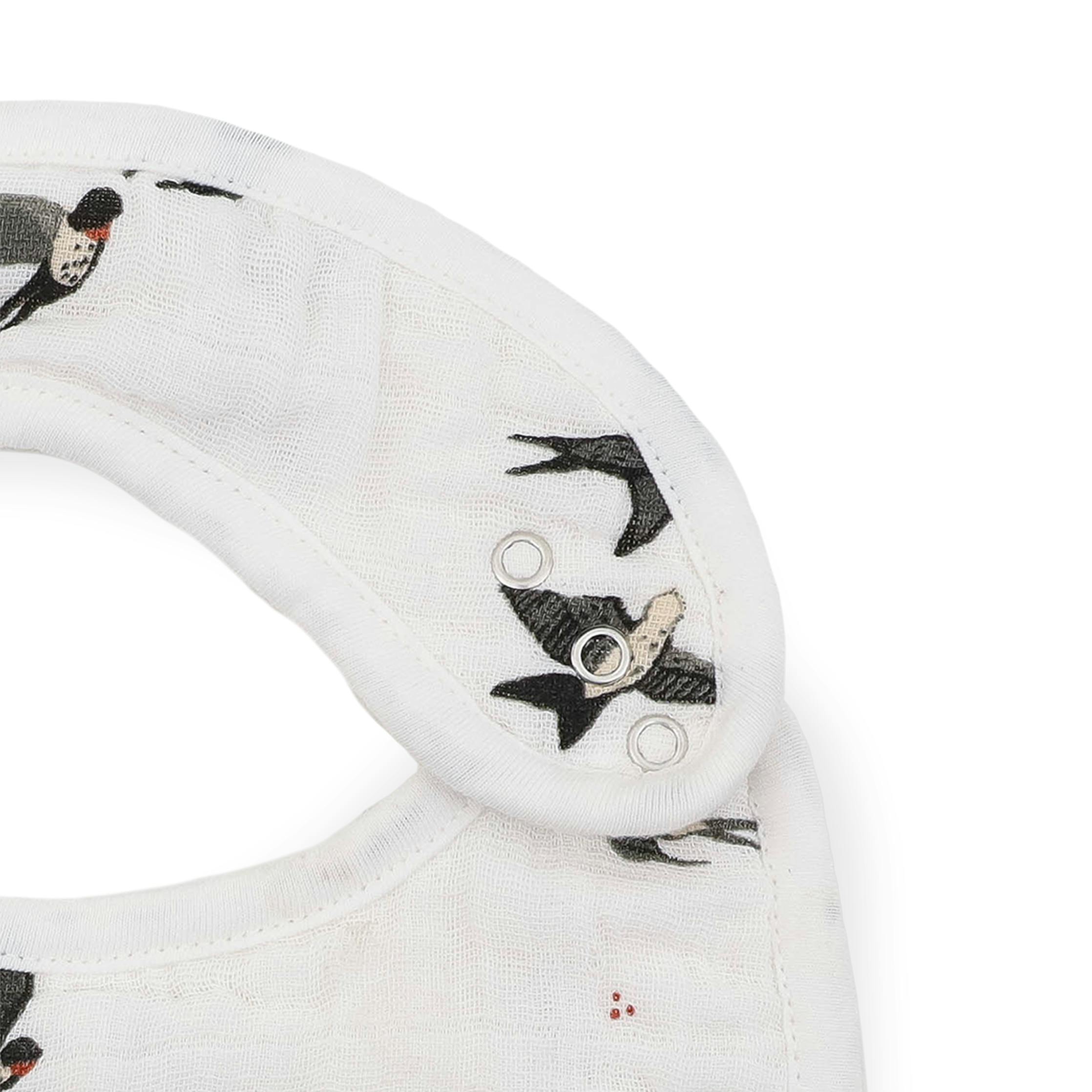 Organic Cotton Muslin Classic Bib 3 Pack - Swallows