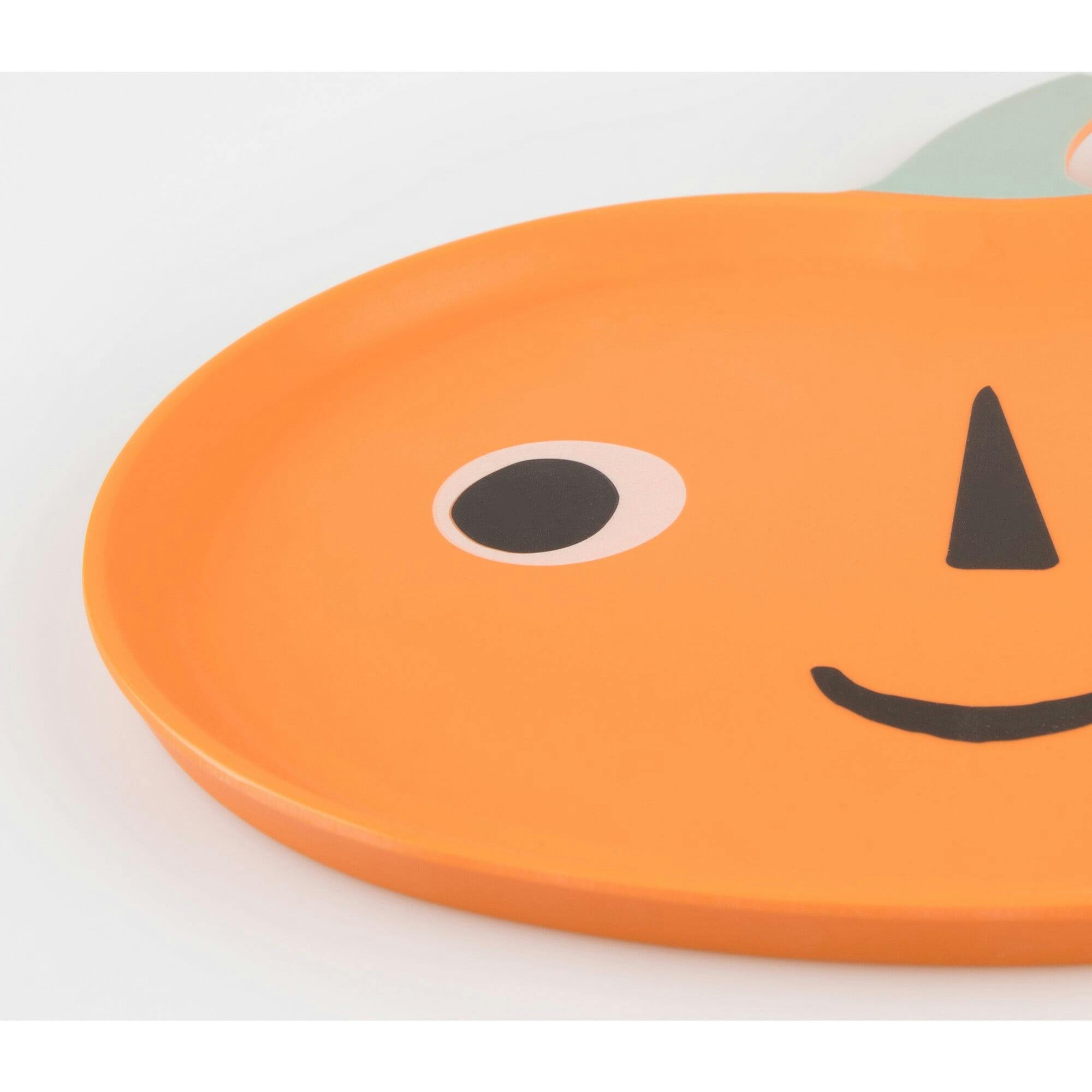 Reusable Jack O' Lantern Plate