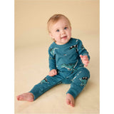 Long Sleeve Pocket Baby Romper, Green