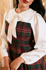 Tawny Dress in Evergreen Plaid