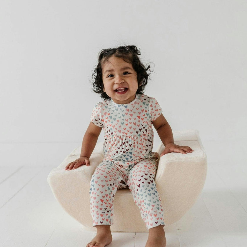 Baby Girl Short Sleeve Pant Romper