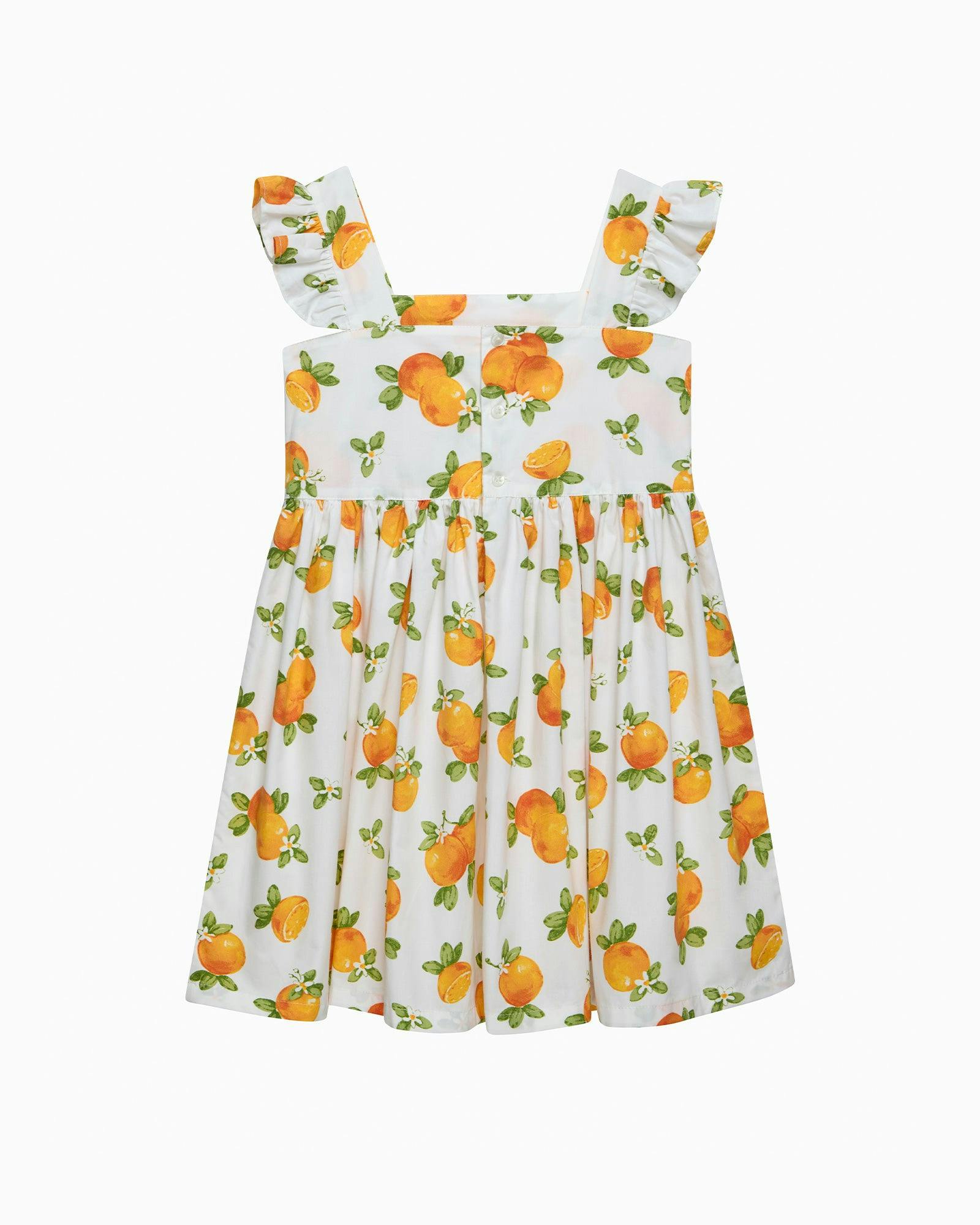 Adelina Summer Dress in Oranges