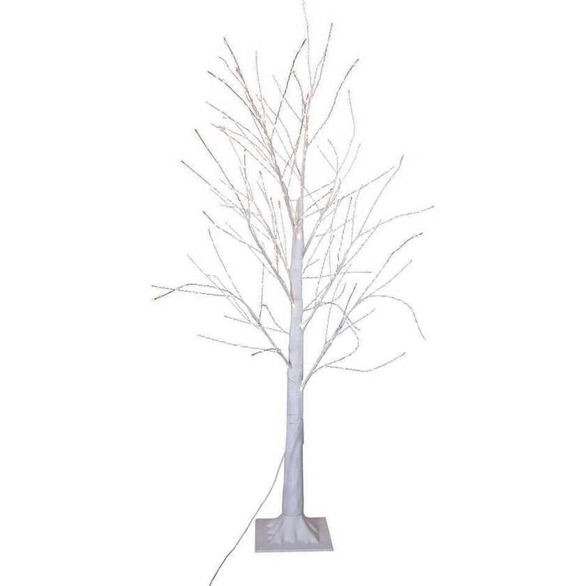 4-Foot Winter white Twig Tree with 500 Warm White Lights