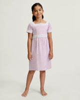 Girl's Twill Juliette Nightgown in Fleur Blush