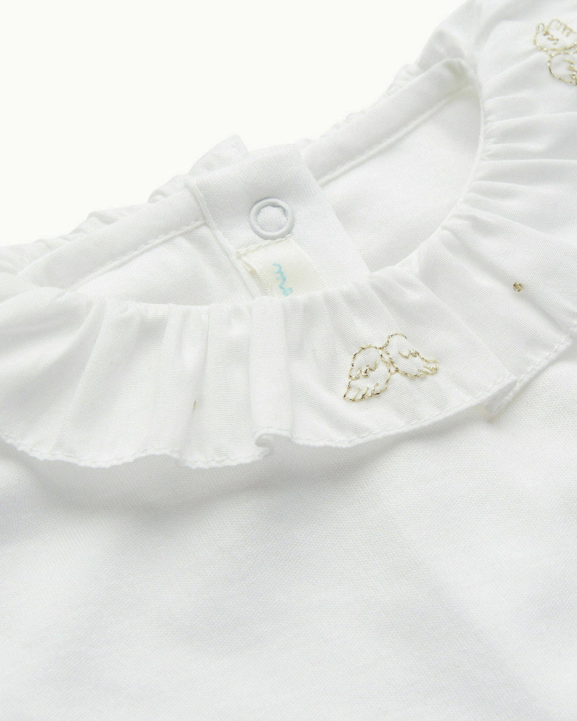 Angel Wing™ Ruffle Collar Onesie