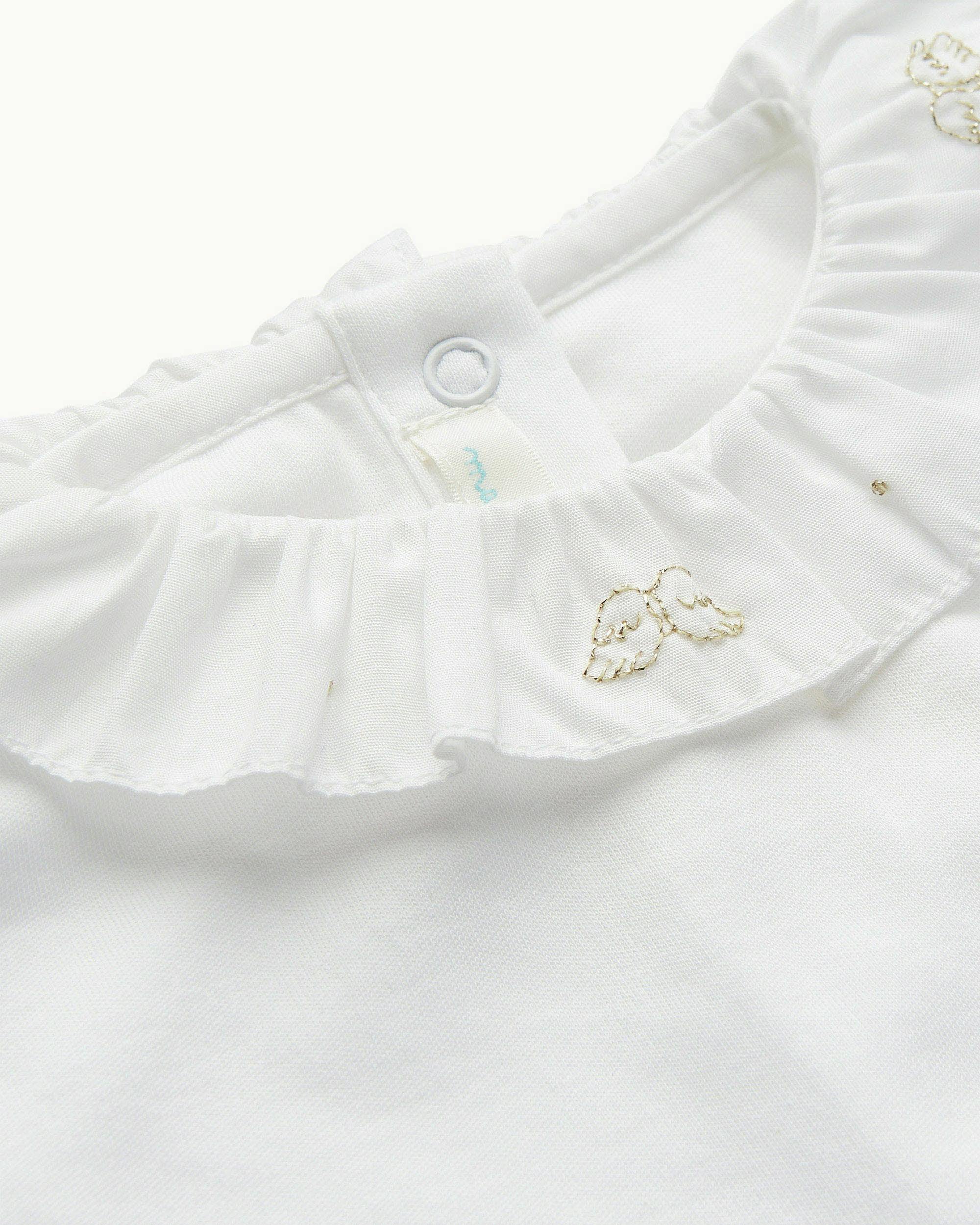 Angel Wing™ Ruffle Collar Onesie