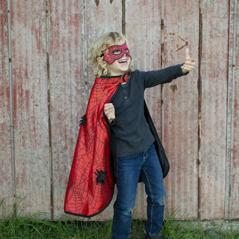 Spider Bat Reversible Cape and Mask