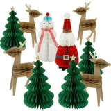 Honeycomb Christmas Characters
