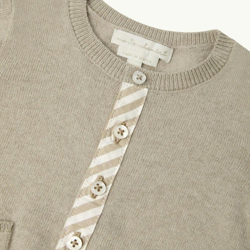 Casey Baby Cardigan - Sepia
