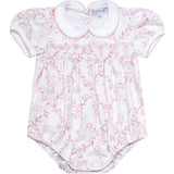 Pink Bears Trellace Smocked Bubble
