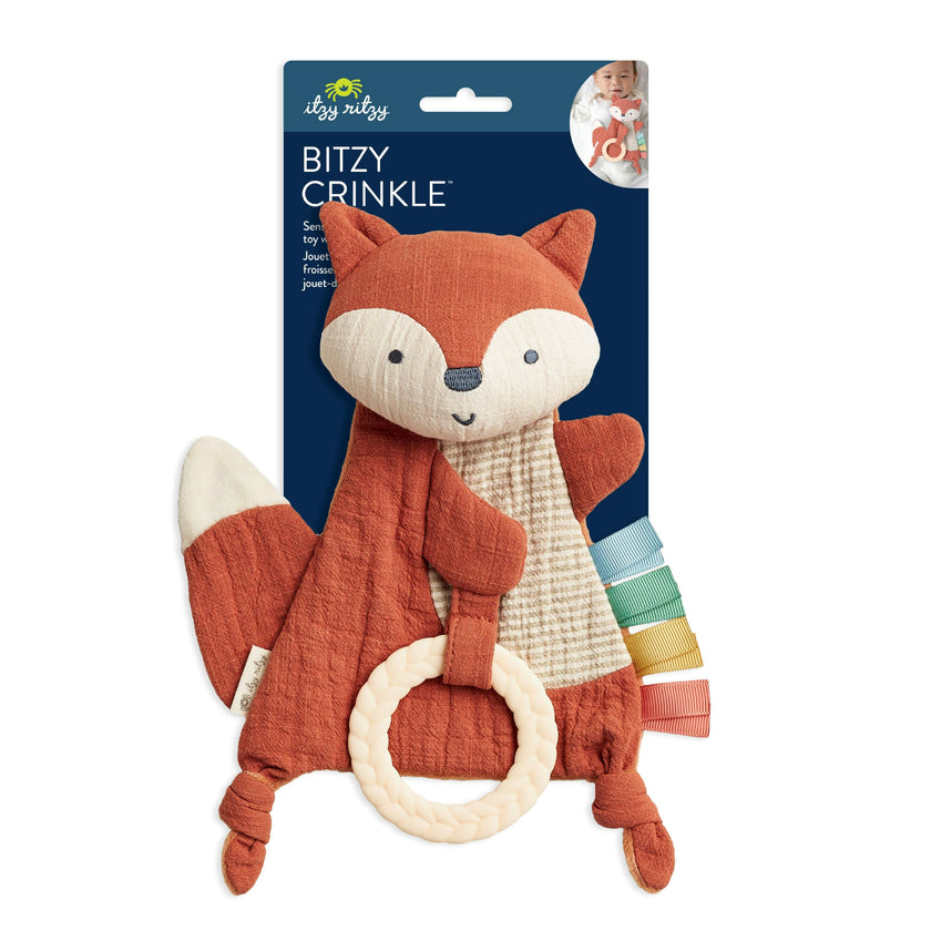 Bitzy Crinkle™ Sensory Crinkle Pal Fox