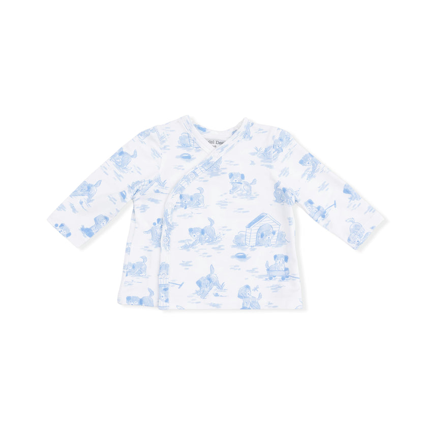 Puppy Toile Blue - Take Me Home Set with Convertible Pant