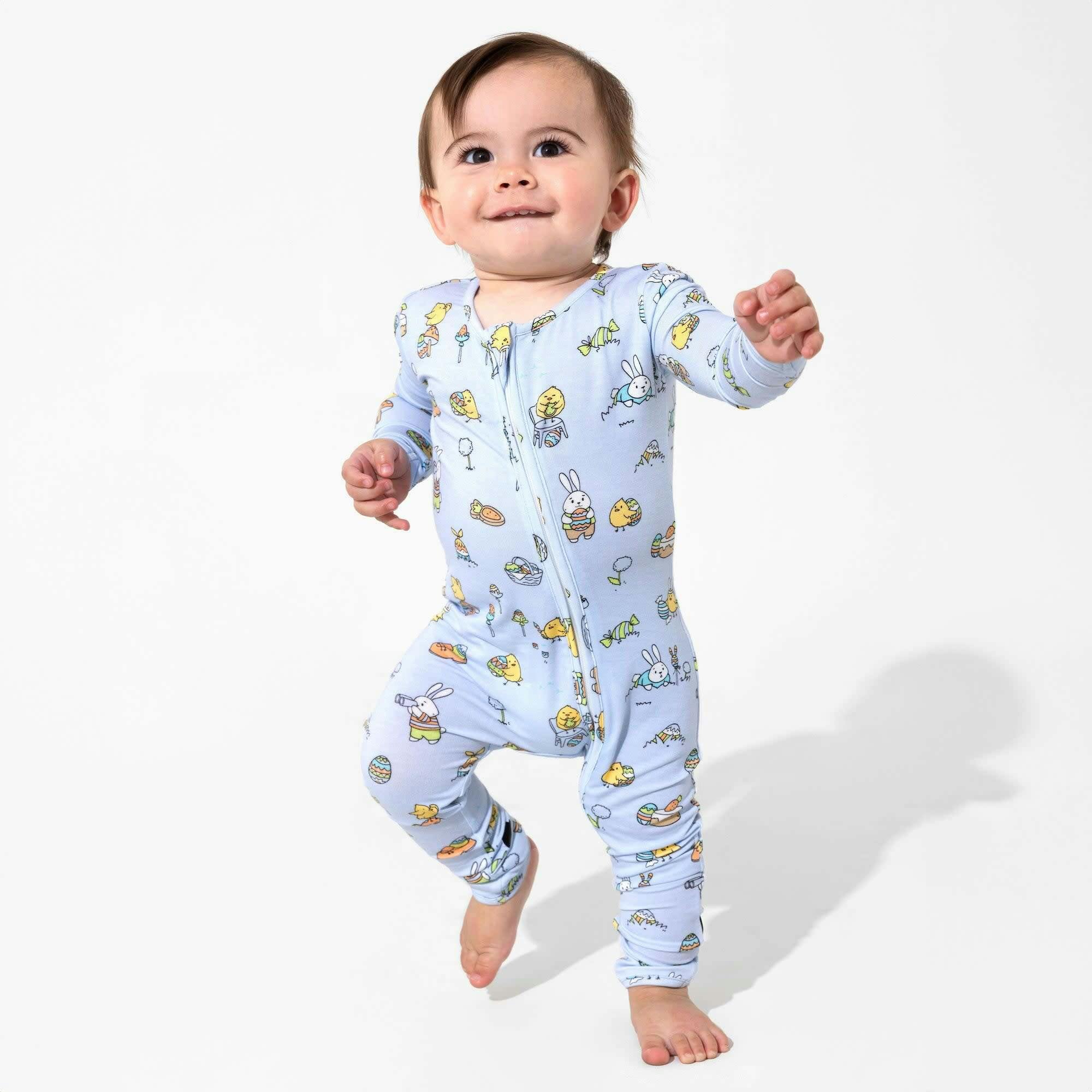 Easter Blue Bamboo Convertible Footie