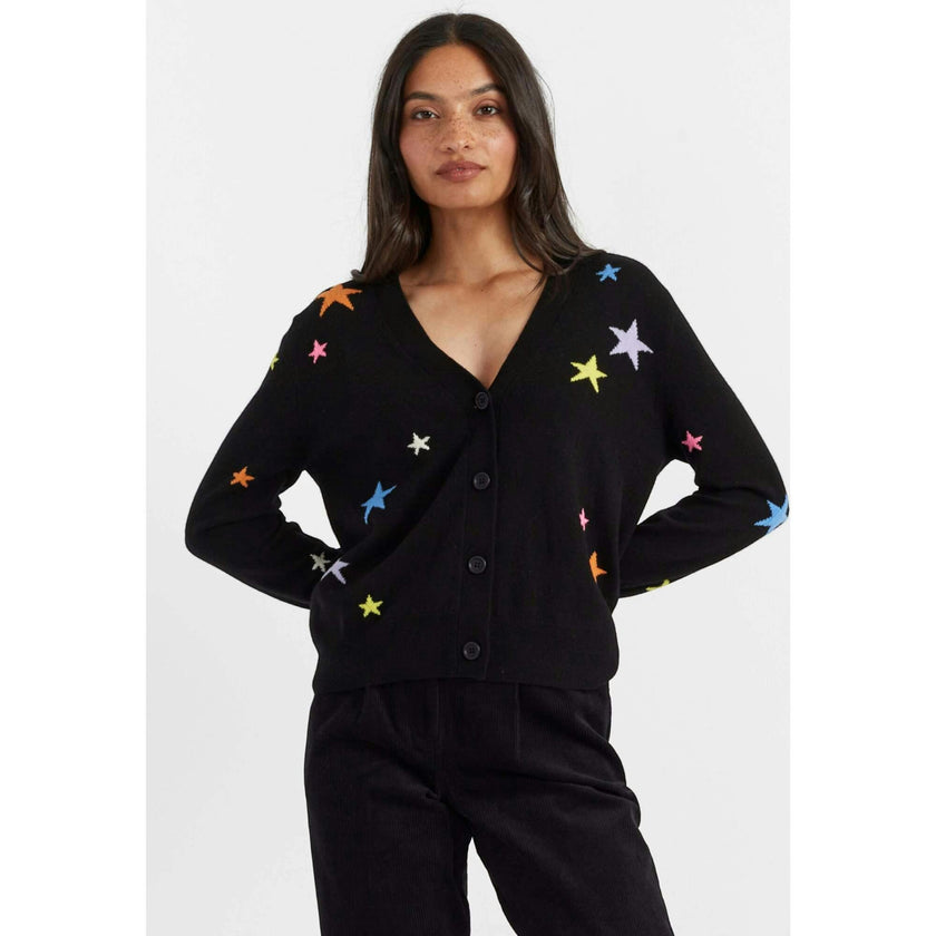 Wool-Cashmere Star Cardigan