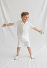 Joey Shorts and Shirt Set Off-White