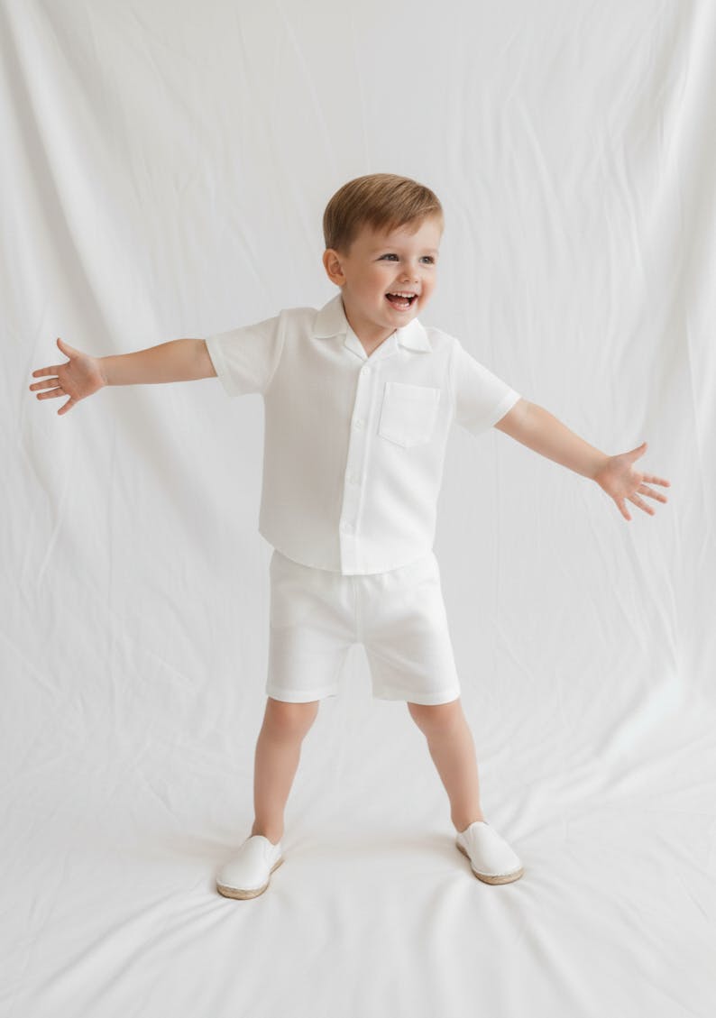 Joey Shorts and Shirt Set Off-White