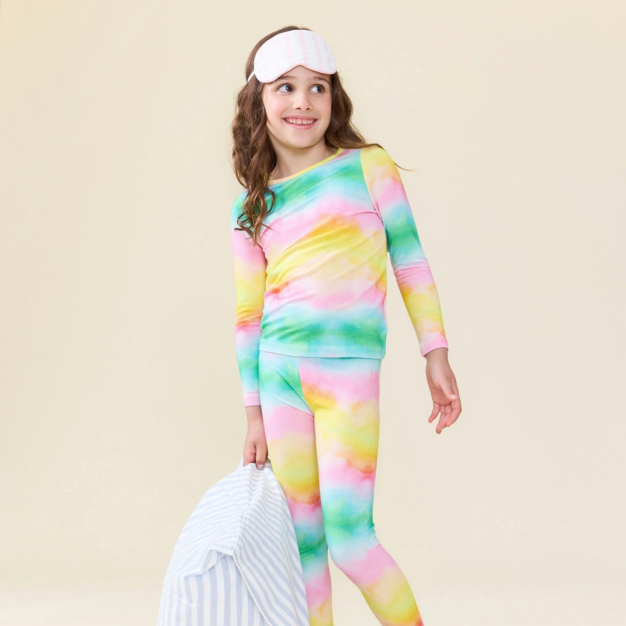 Kids Bamboo PJ Set - Tie Dye