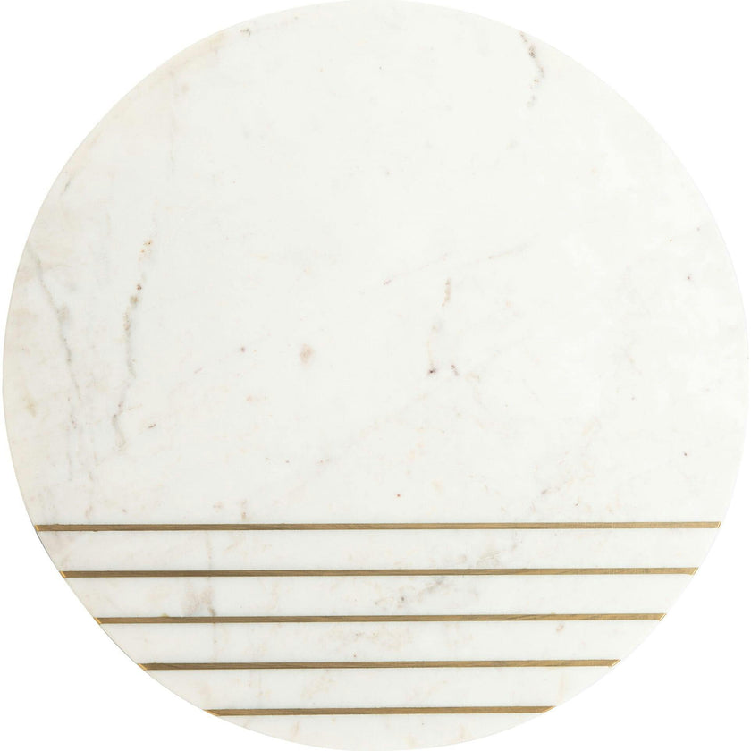 Valerie Round Marble Accent Table