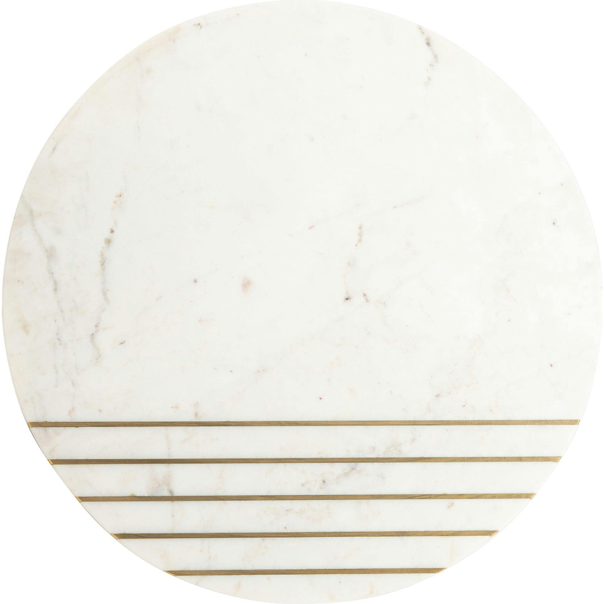 Valerie Round Marble Accent Table