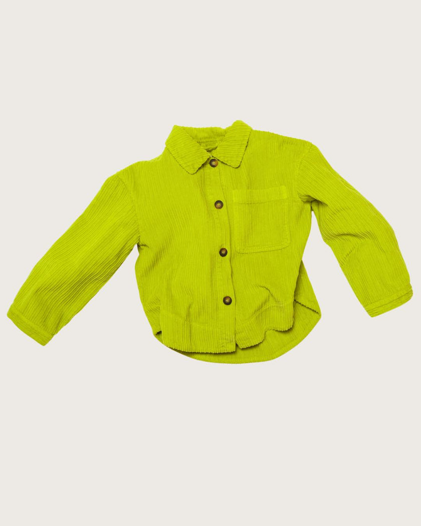Adult Jagger Apple Green Cord Overshirt