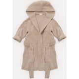 Fuzzy Waist Tie Hooded Robe