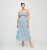 The Ame Skirt - Lagoon Gingham