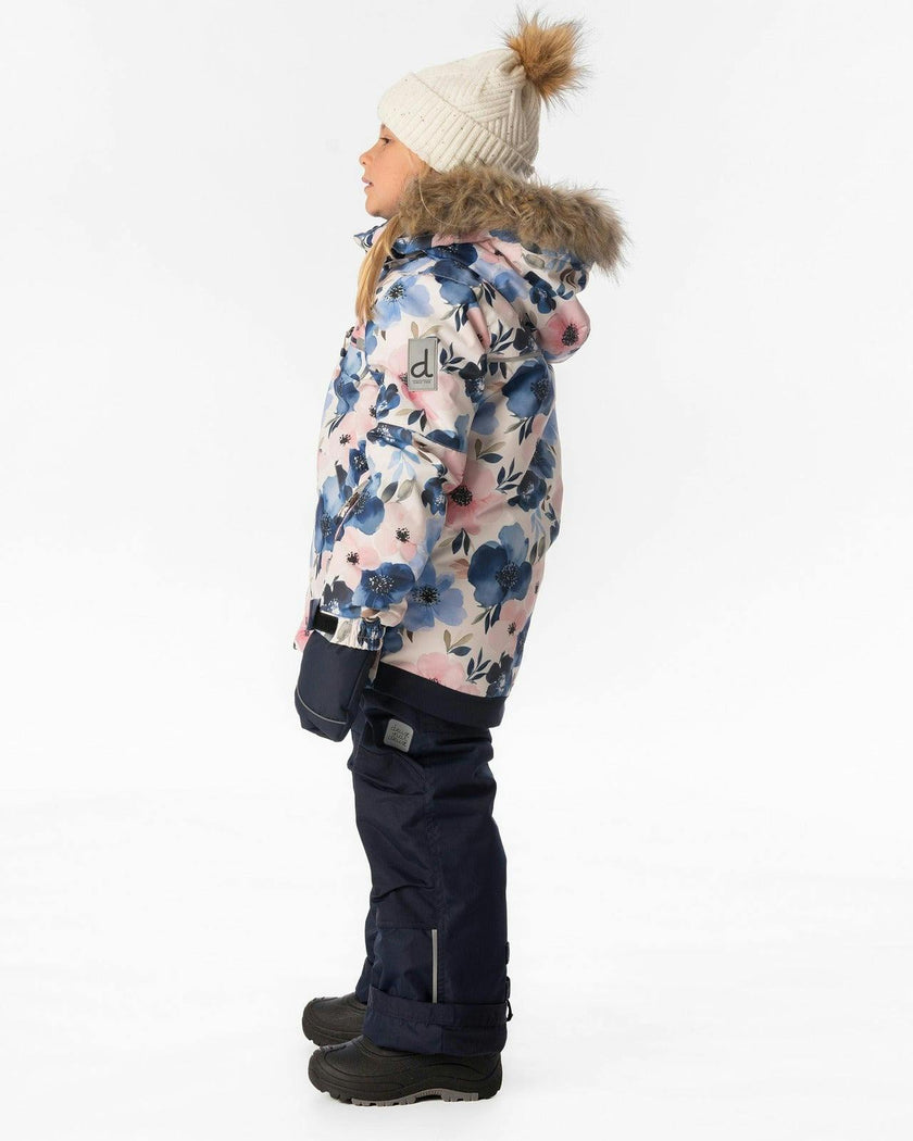 Two Piece Play Snowsuit Watercolor Flower Print