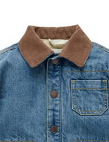 Denim Worker Jacket Mid Denim