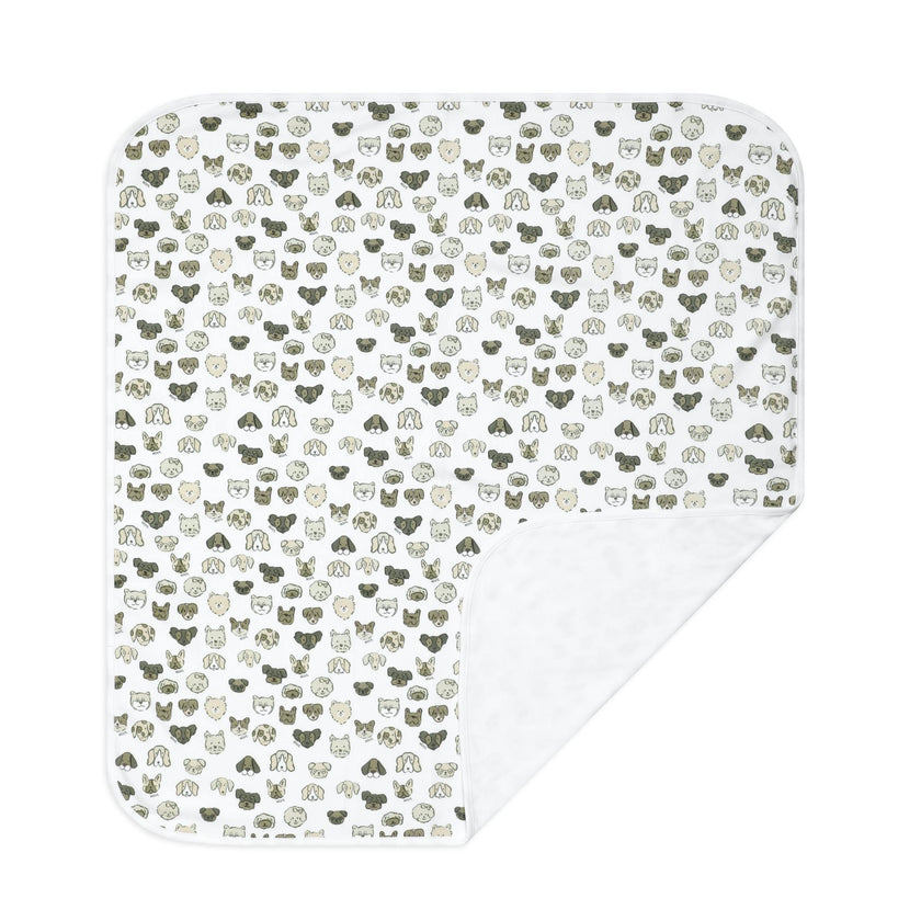 Mini Woof Squad Grey Baby Blanket